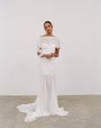 VENITA MAXI DRESS IN IVORY GEORGETTE - De La Vali