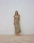 PAREO MAXI DRESS SILK CHIFFON EL FELINO - De La Vali