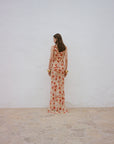 GALERA MAXI DRESS SILK CHIFFON LA ROSA