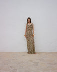 GALERA MAXI DRESS SILK CHIFFON EL FELINO