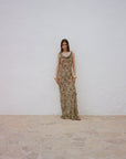 GALERA MAXI DRESS SILK CHIFFON EL FELINO - De La Vali