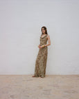 GALERA MAXI DRESS SILK CHIFFON EL FELINO - De La Vali