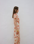 PAREO MAXI DRESS SILK CHIFFON LA ROSA