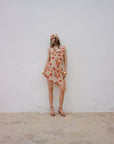 ARENA MINI DRESS SILK CHIFFON LA ROSA
