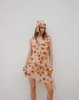 ARENA MINI DRESS SILK CHIFFON LA ROSA