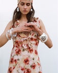 CESTO MIDI DRESS SILK CDC LA ROSA