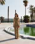 GALERA MAXI DRESS SILK CHIFFON EL FELINO