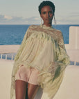 ALITA TOP IN MINT GREEN FINE LACE - De La Vali