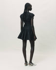 BESO MINI DRESS IN BLACK COTTON - De La Vali