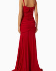 PERDITA MAXI DRESS IN SCARLET