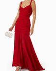 PERDITA MAXI DRESS IN SCARLET
