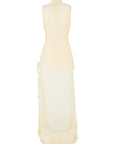 AUSTERE MAXI DRESS IN IVORY LACE - De La Vali