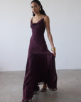 ATTICA MAXI DRESS IN EARTH SILK CHIFFON - De La Vali