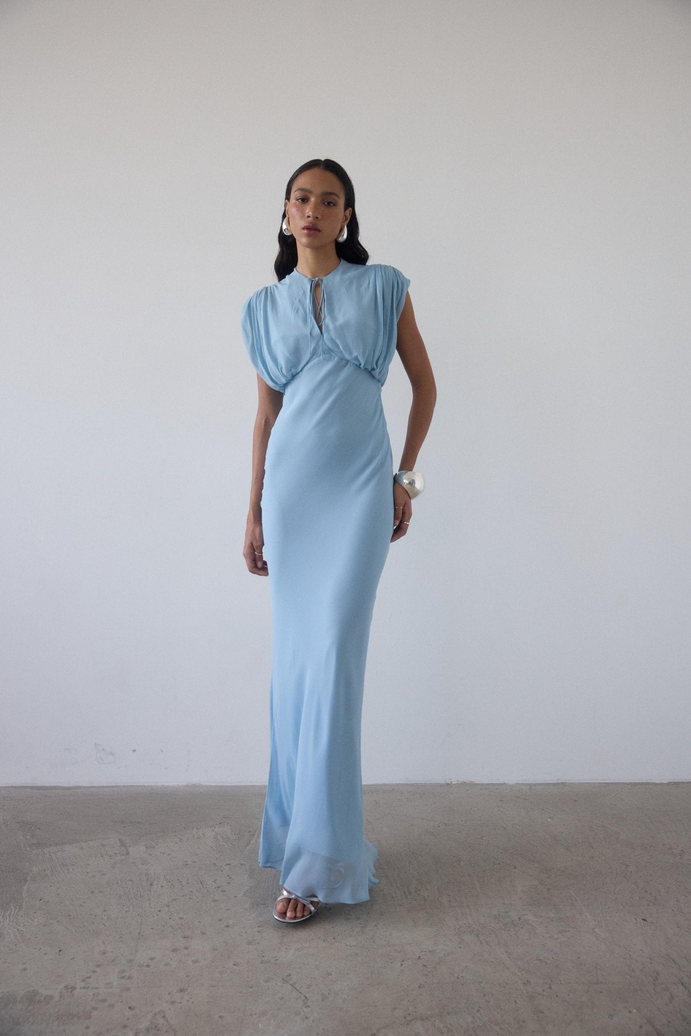 de la vali blue dress De La Vali Maxi Dress by De La Vali