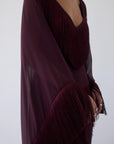 CRISTAL MAXI DRESS IN EARTH CHIFFON