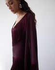 CRISTAL MAXI DRESS IN EARTH CHIFFON