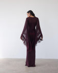 CRISTAL MAXI DRESS IN EARTH CHIFFON