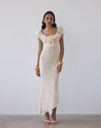 EDEN MIDI DRESS IN CREAM LACE