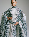 NILA MAXI DRESS IN ZEBRA PRINT CHIFFON - De La Vali
