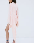 PERISA MINI DRESS IN BABY PINK SPANDEX JERSEY - De La Vali