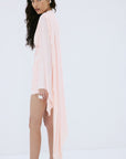 PERISA MINI DRESS IN BABY PINK SPANDEX JERSEY - De La Vali