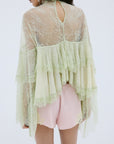 ELIA SHORTS IN PINK CREPE DE CHINE - De La Vali