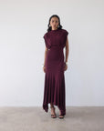 VASUDHA MIDI DRESS IN EARTH JERSEY - De La Vali