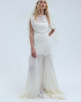 VENITA MAXI DRESS IN IVORY GEORGETTE - De La Vali
