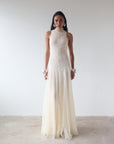 FOEHN MAXI DRESS IN CREAM LACE - De La Vali