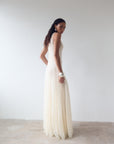 FOEHN MAXI DRESS IN CREAM LACE