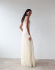 FOEHN MAXI DRESS IN CREAM LACE - De La Vali