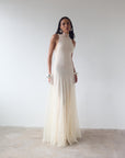 FOEHN MAXI DRESS IN CREAM LACE - De La Vali