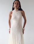 FOEHN MAXI DRESS IN CREAM LACE