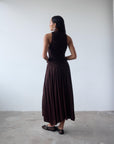 CYCLONE MIDI DRESS IN CEDAR JERSEY