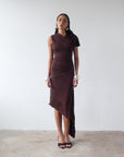 BRUBU MIDI DRESS IN CEDAR JERSEY