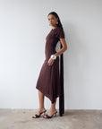 BRUBU MIDI DRESS IN CEDAR JERSEY