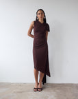 BRUBU MIDI DRESS IN CEDAR JERSEY - De La Vali