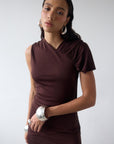 BRUBU MIDI DRESS IN CEDAR JERSEY