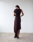 BRUBU MIDI DRESS IN CEDAR JERSEY
