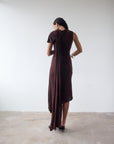 BRUBU MIDI DRESS IN CEDAR JERSEY - De La Vali