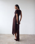 BRUBU MIDI DRESS IN CEDAR JERSEY