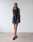 PAMPERO MINI DRESS IN BLACK TWILL