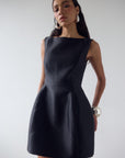 PAMPERO MINI DRESS IN BLACK TWILL