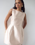 PAMPERO MINI DRESS IN CREAM TWILL - De La Vali