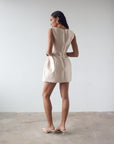 PAMPERO MINI DRESS IN CREAM TWILL - De La Vali