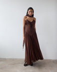 HARMATTAN MIDI DRESS IN CEDAR GEORGETTE