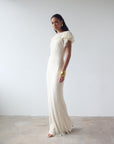 SUESTADO MAXI DRESS IN CREAM GEORGETTE