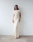 SUESTADO MAXI DRESS IN CREAM GEORGETTE