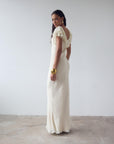 SUESTADO MAXI DRESS IN CREAM GEORGETTE
