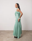 HARMATTAN MIDI DRESS IN SEA GEORGETTE